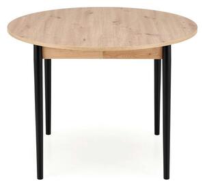 Masa extensibila PIVOT, stejar artisan/negru, PAL laminat/lemn, 102/14