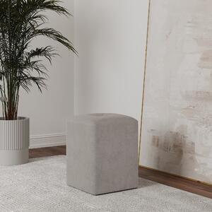 Taburet haaus Talin, Gri, Stofa, L 35 x l 35 x H 45 cm
