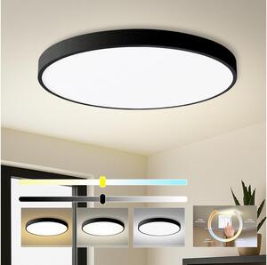 Brilagi - Plafonieră LED POOL, 128 W, 230 V, 3000/4000/6000 K, diam. 100 cm, negru
