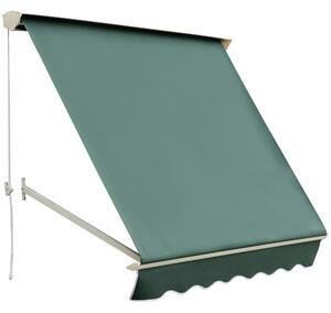 Outsunny Copertină de Soare Tip Rulou, Protecție UV, Ideal pentru Fereastră, Verde, 180x70 cm | Aosom Romania