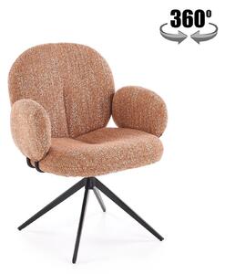 Scaun K568, scortisoara/negru, stofa clasica/otel, 65x64x82 cm