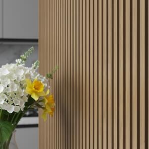Riflaj Decorativ Tip Panou Acustic 40 cm Teak