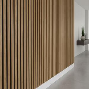 Riflaj Decorativ Tip Panou Acustic 30 cm Teak