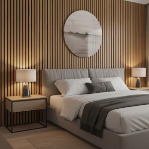 Riflaj Decorativ Tip Panou Acustic 60 cm Teak