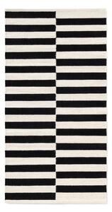 Covor negru-alb reversibil/țesut manual din lână 80x150 cm Donna – Hanse Home
