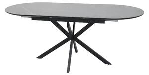 Masa extensibila GASTON, gri mat cu efect de marmura, ceramica/metal