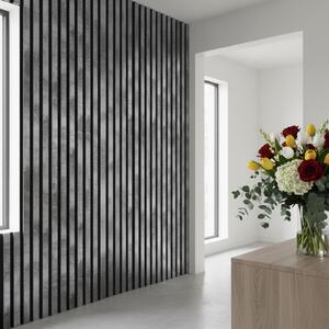 Riflaj Decorativ Tip Panou Acustic 60 cm Crom
