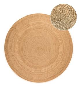 Covor în culoare naturală reversibil rotund din iută ø 100 cm Braided – Hanse Home