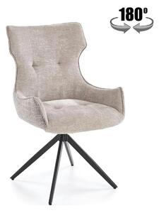 Scaun K573, gri/negru, stofa clasica/otel, 55x64x88 cm