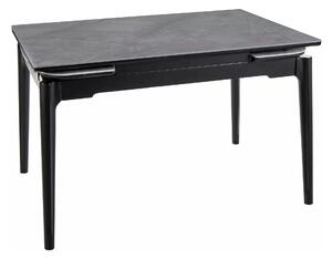 Masa extensibila SENTO, gri cu efect de marmura, ceramica/lemn, 120/18