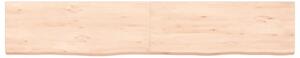 Blat de baie, 160x30x(2-4) cm, lemn masiv netratat