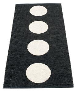 Covor tip traversă pentru interior și exterior alb-negru 70x150 cm Vera Black – Pappelina