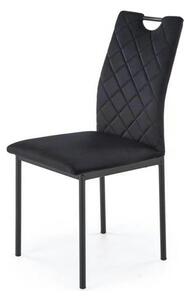 Scaun K577, negru - HLR 66, stofa catifelata/otel, 43x53x93 cm