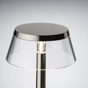 FLOS LED lampă de masă reîncărcabilă Bon jour unplugged, negru crom, reglabil, Negru, Hol, Plastic, Design