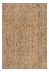 Covor verde/în culoare naturală reversibil/țesut manual din iută 120x170 cm Jute Boucle Green – Flair Rugs