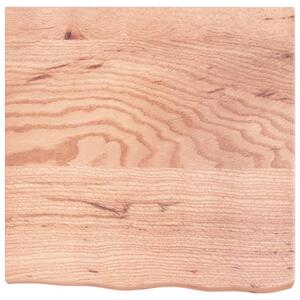 Blat de baie, maro deschis, 60x60x(2-6) cm, lemn masiv tratat
