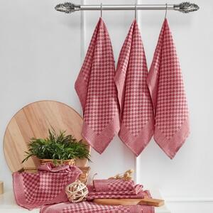 Prosop bucatarie din bumbac 40x60cm, Lola rosu