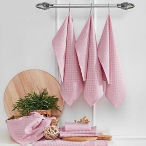 Prosop bucatarie din bumbac 40x60cm, Lola roz