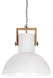 Lampă suspendată industrială 25 W alb, 52 cm, mango E27, rotund