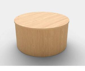 Masuta cafea WOODY, stejar natural, 80x80x41 cm