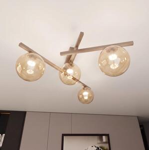Plafonieră SMART 4xE14/10W/230V bej/fumuriu bej