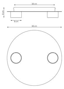 Lampă de tavan BOLX 2xGX53/10W/230V bej