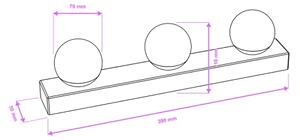 BRILAGI - SET 2x aplice LED pentru baie HOLLYWOOD 3xLED/3W/230V 39 cm IP44 auriu