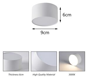 BRILAGI - plafonieră LED de exterior FORIS LED/9W/230V, diam. 9 cm, alb, IP44
