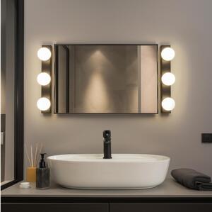 BRILAGI - SET 2x LED Aplică de perete pentru baie HOLLYWOOD 3xLED/3W/230V 39 cm IP44 negru