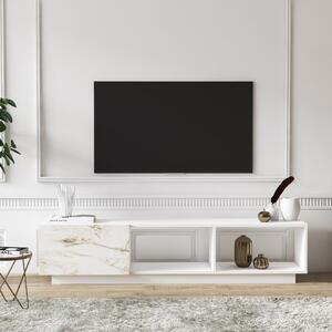 Comoda TV Lepando, alb, PAL melaminat, 180x41x37 cm
