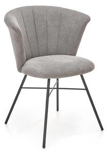 Scaun K459, gri/negru, stofa clasica/metal, 60x59x78 cm