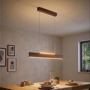 Eglo 39346 - Lustră LED pe cablu CLIMENE LED/17W/230V + LED/4,2W nuc
