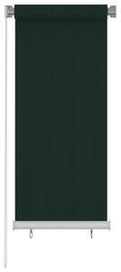 Jaluzea rulou de exterior, verde închis, 60x140 cm, HDPE