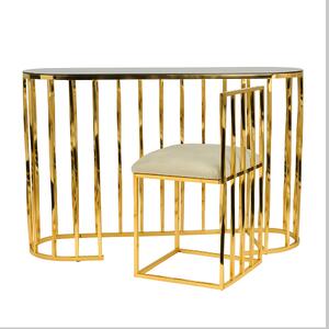 CONSOLA CU SCAUN / AURIU/ARGINTIU/BAROC/CLASIC