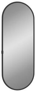 Oglindă de perete, negru, 40x15 cm, ovală