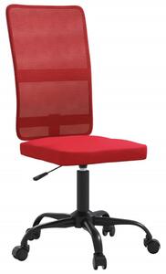 Scaun de birou, roșu, plasă textilă