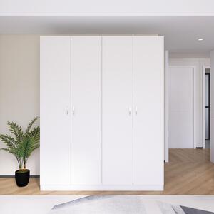 Dulap cu 4 rafturi H200 X L80 X A50cm, PAL 18mm, Culoare Alb