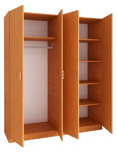 Dulap cu 4 rafturi H200 X L80 X A50cm, PAL 18mm, Culoare Cires