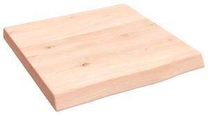 Blat de baie, 40x40x(2-4) cm, lemn masiv netratat