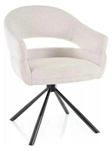 Scaun BORGO, bej - Raven 22, stofa clasica/metal, 58x60x87 cm
