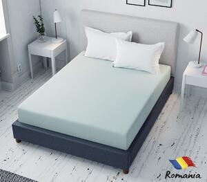 Cearceaf de pat verde cu elastic Evostar bumbac100% ranforce /90x200 cm dimensiune standard