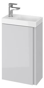 Cersanit Moduo, dulap chiuveta de perete 39x21,5x66 cm + chiuveta 40 cm, gri lucios, S801-217-DSM