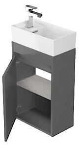 Cersanit Crea, dulap chiuveta 40cm, gri mat, S924-014