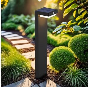 Lampă LED solară cu senzor Solight WO7202 PALERMO LED/5W/2000mAh IP54 negru