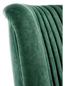 Fotoliu clasic Delgado, catifea verde, 75x70x100 cm