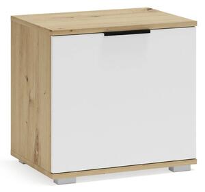 Pantofar CLIF ST-50, stejar artisan/alb, PAL laminat, 50x38x48 cm