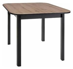 Masa extensibila DANTE II, stejar artisan/negru, PAL laminat, 90/130x9