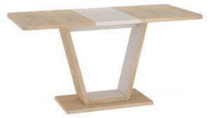 Masa extensibila NIGEL, stejar/casmir, PAL laminat, 120/160x80x76 cm
