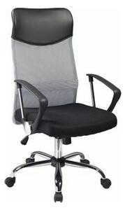 Scaun de birou Q-025, negru/gri, 62x50x107/116 cm