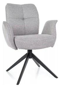 Scaun WING, gri deschis - Brego 02, stofa clasica/metal, 66x65x90 cm
